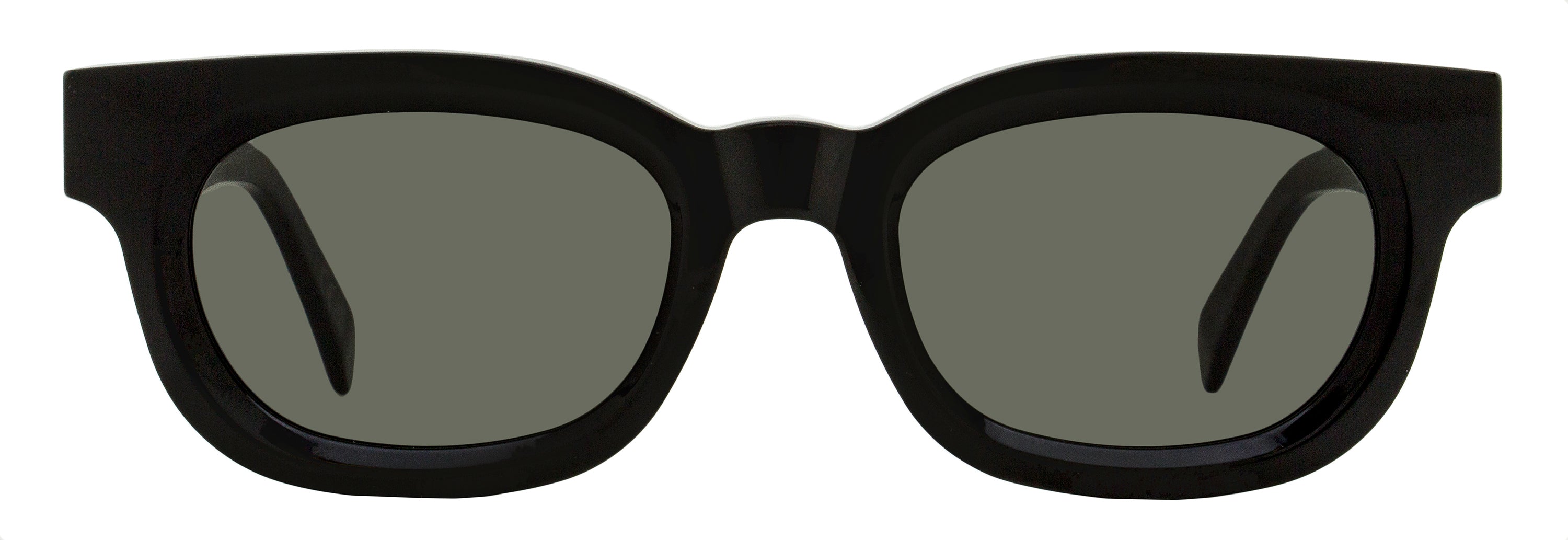 Retrosuperfuture Sempre Oval Acetate Sunglasses — Black, view 2