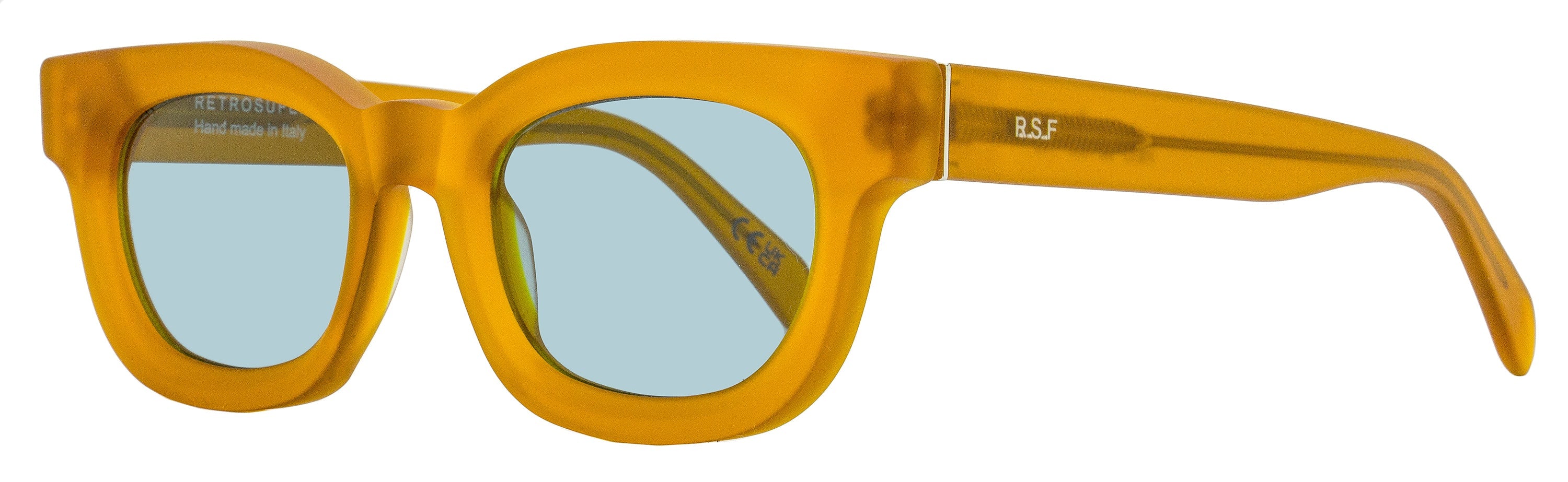 Retrosuperfuture Sempre Retro Oval Sunglasses — Gold by Retrosuperfuture