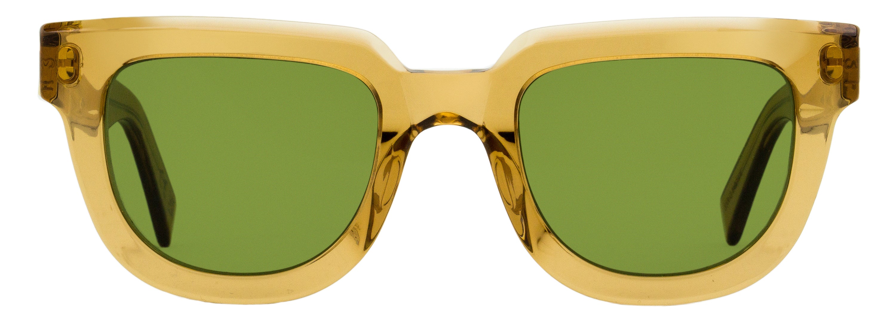 Retrosuperfuture Serio Rounded Rectangular Acetate Sunglasses — Yellow, view 2