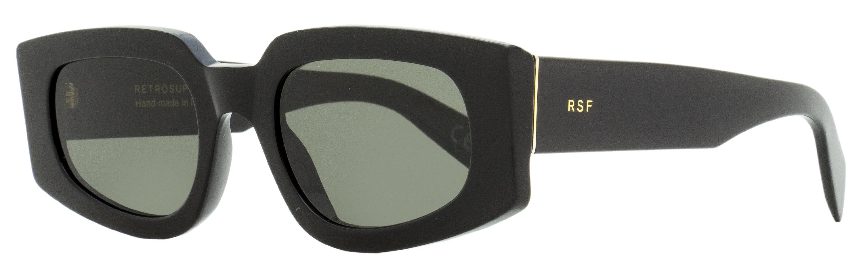 Retrosuperfuture Tetra Cat-Eye Acetate Sunglasses — Black, view 2