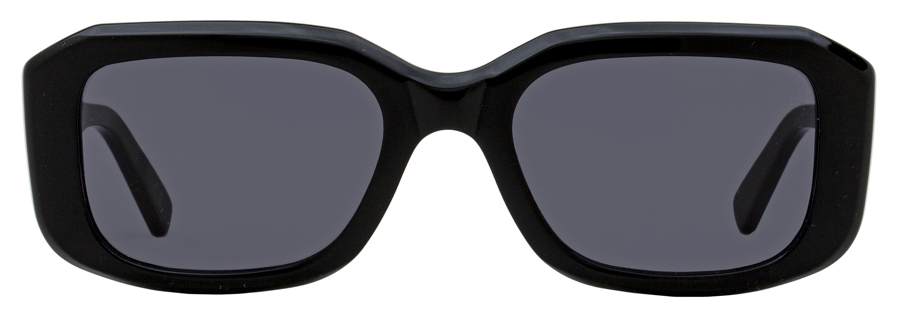 Retrosuperfuture Voce Acetate Round-Rectangular Sunglasses — Black, view 2