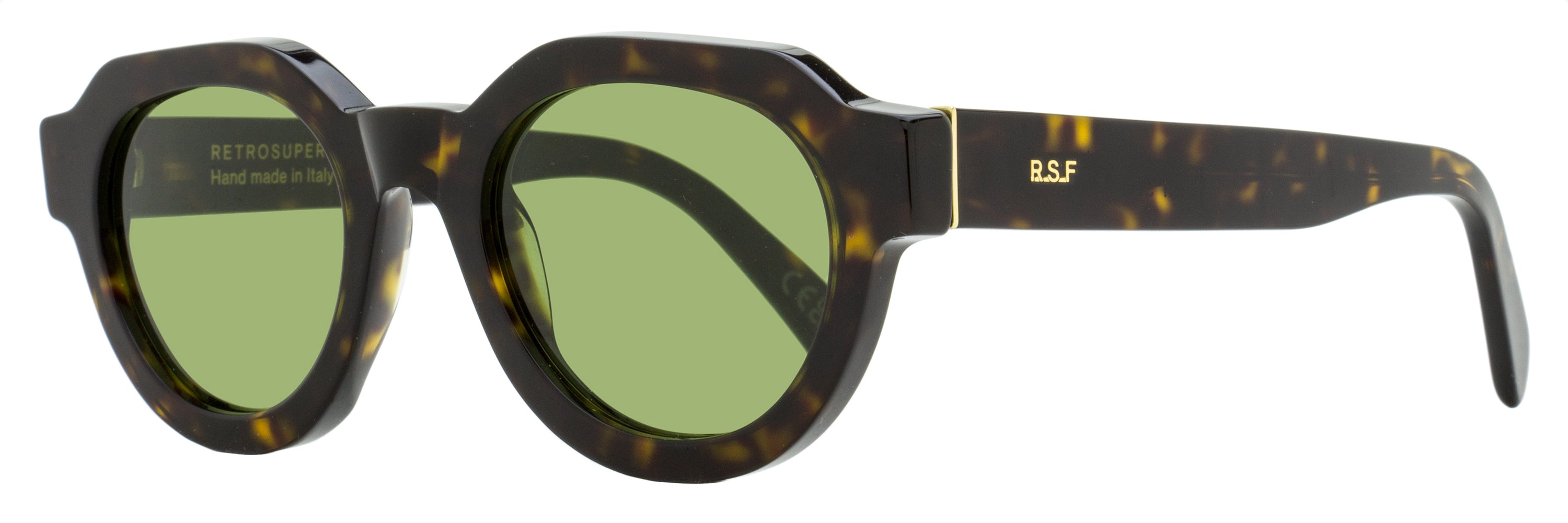 Retrosuperfuture Vostro Rounded Geometric Sunglasses — Havana by Retrosuperfuture