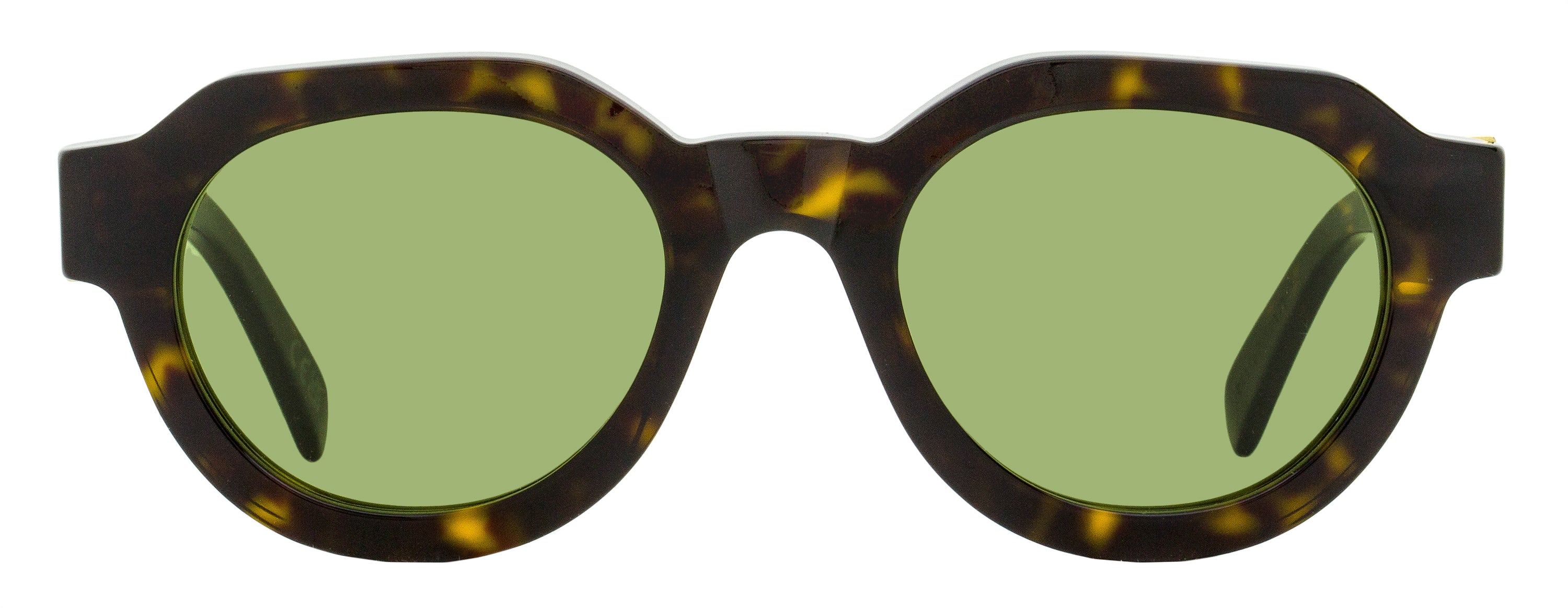 Retrosuperfuture Vostro Rounded Geometric Sunglasses — Havana, view 2