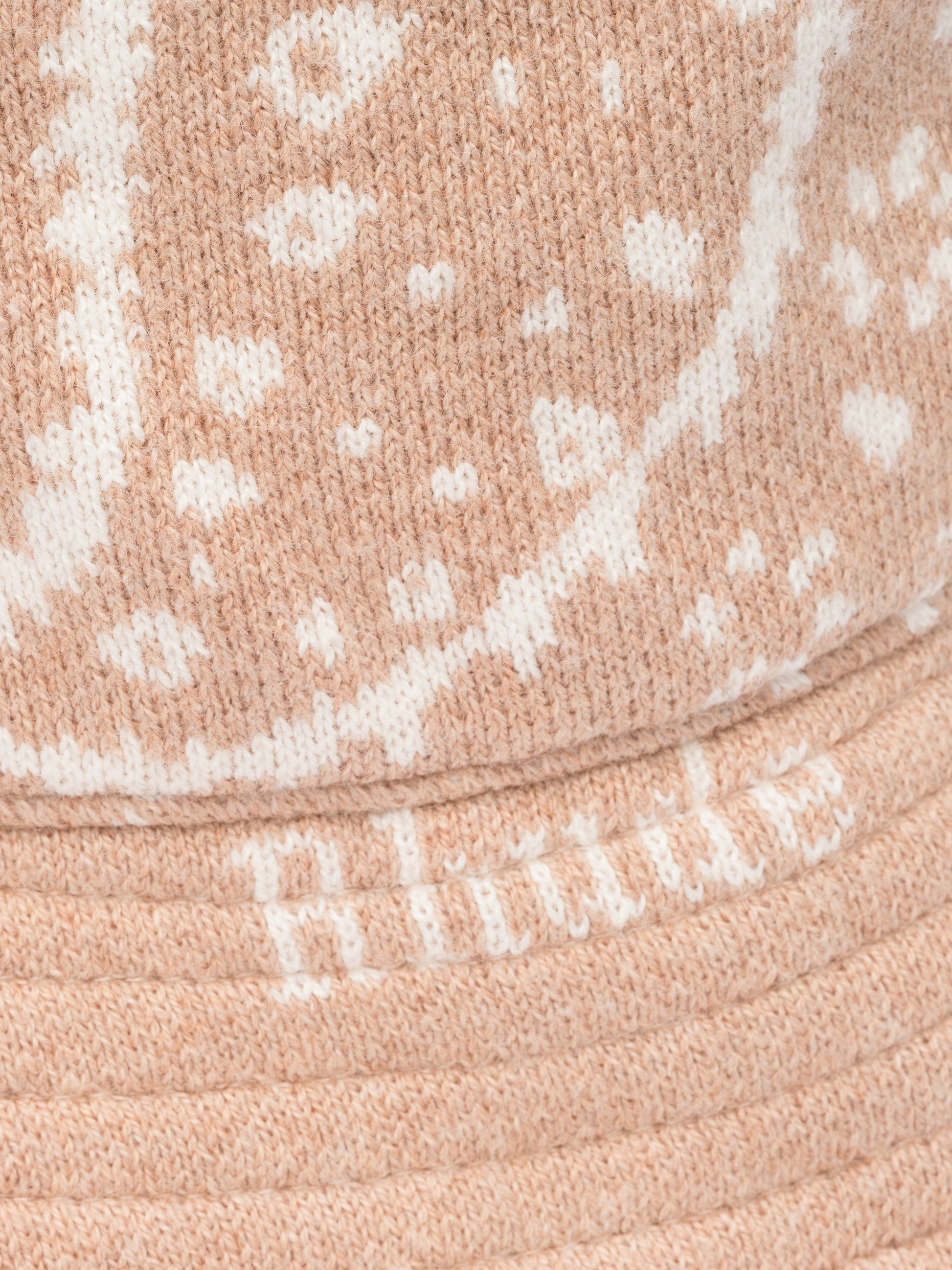 Rhude Mens Knit Bucket Hat Beige Clothing, view 2