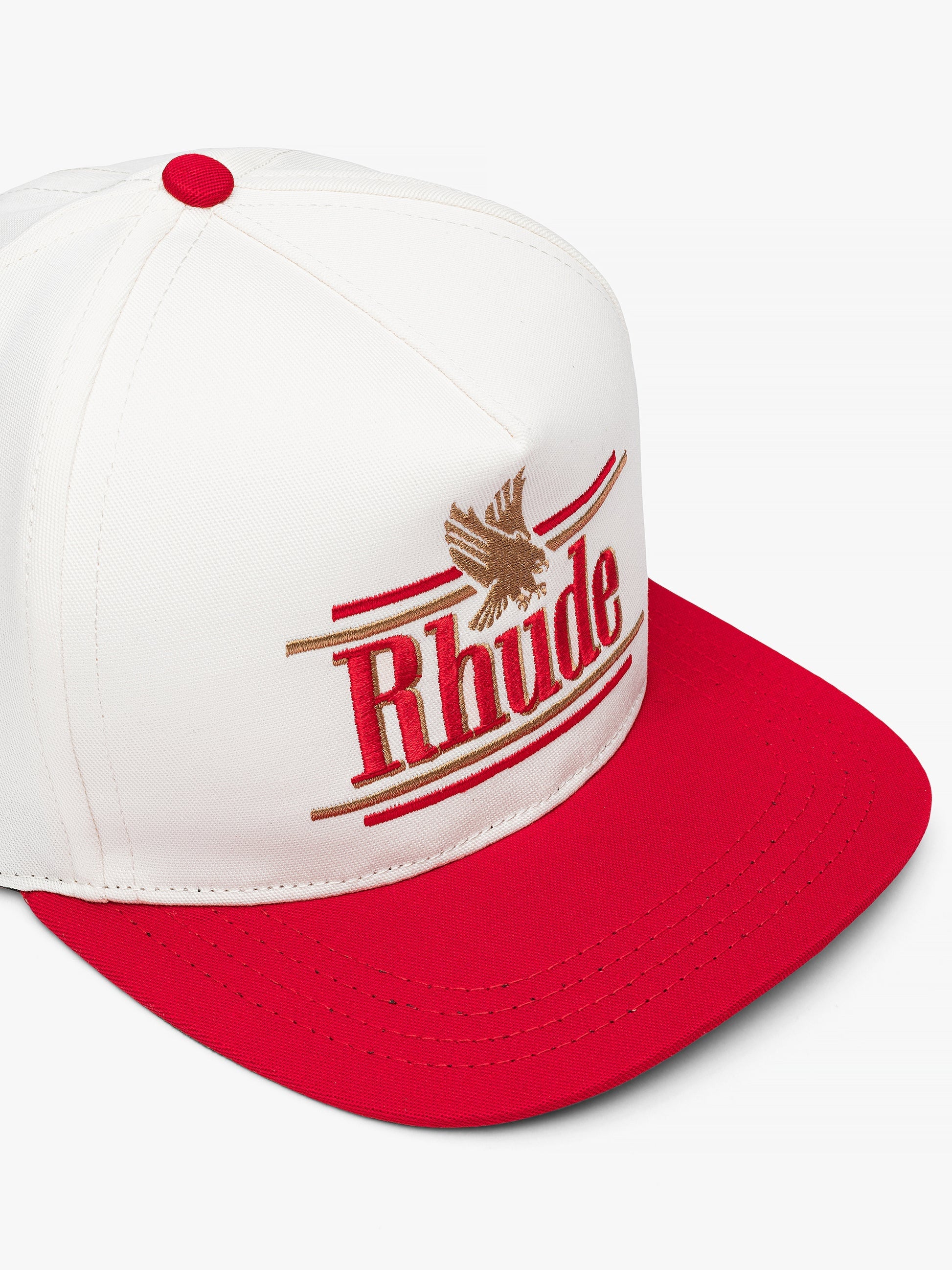 Rhude Mens Rossa Structured Hat Ivory Clothing, view 2