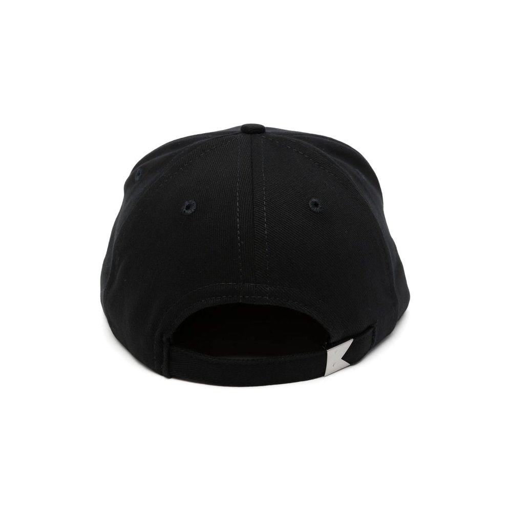 Rhude RHPF26HA03511 Embroidered Logo Baseball Cap — Black, view 2