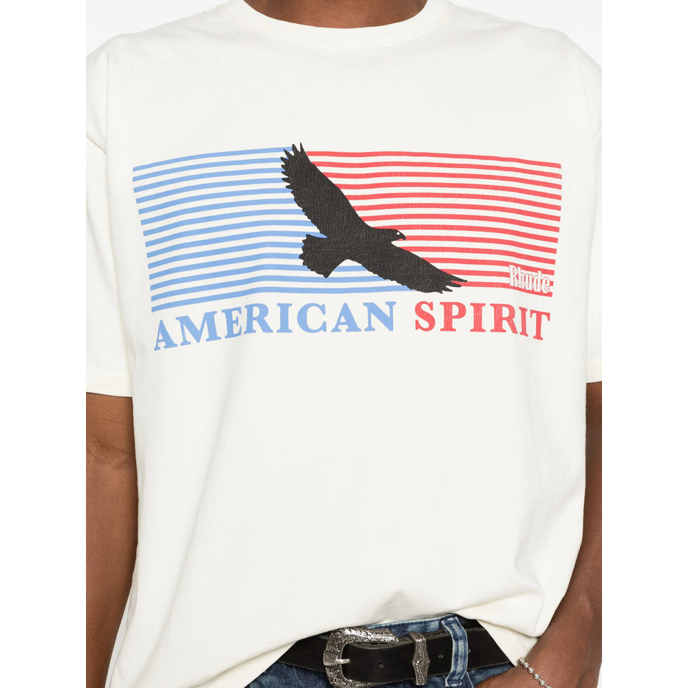 Rhude Graphic Print T-Shirt — White, view 3