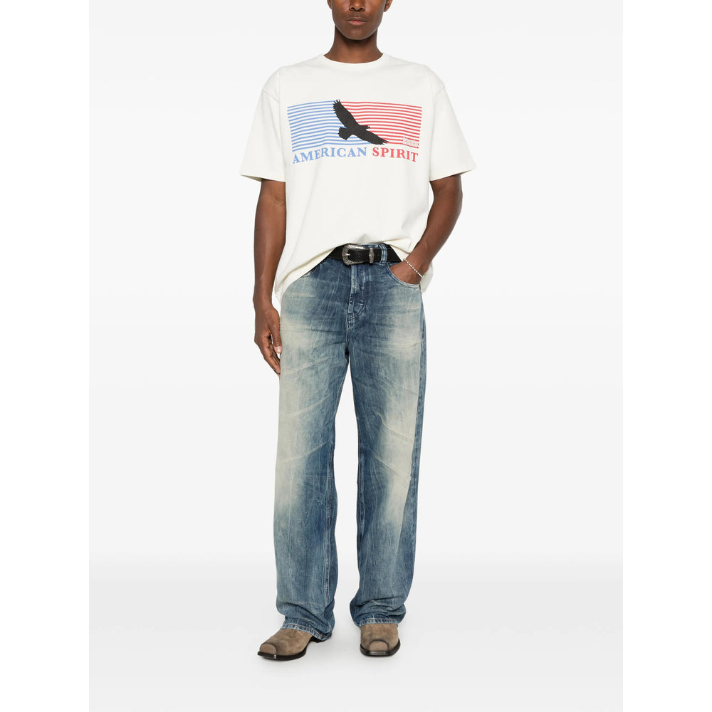 Rhude Graphic Print T-Shirt — White, view 4