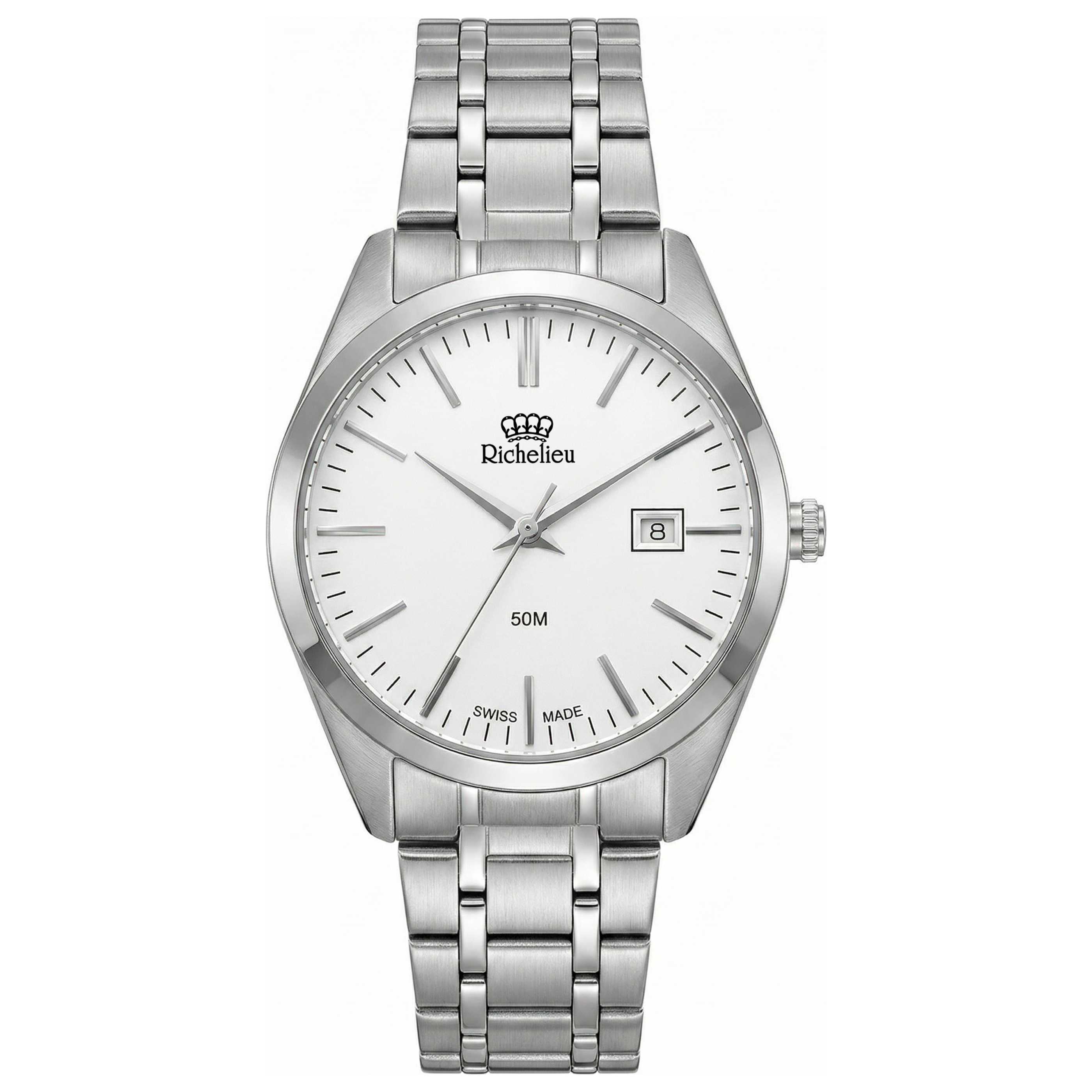 Richelieu Stainless Steel Quartz Watch — Silver by Richelieu