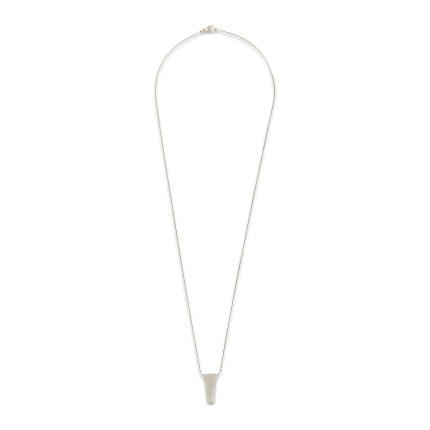 Rick Owens Minimalist Sculptural Brass Bracelet — Silver by Rick Owens