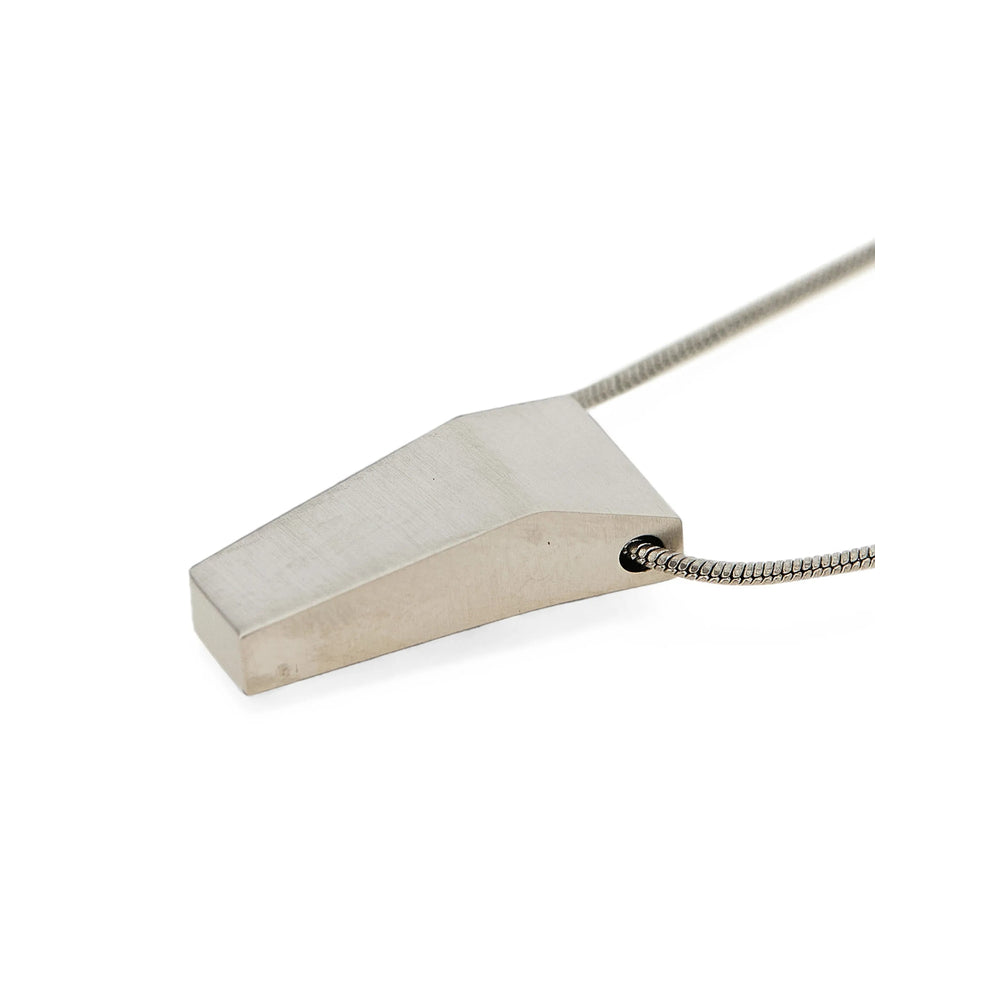 Rick Owens Minimalist Sculptural Brass Bracelet — Silver, view 3