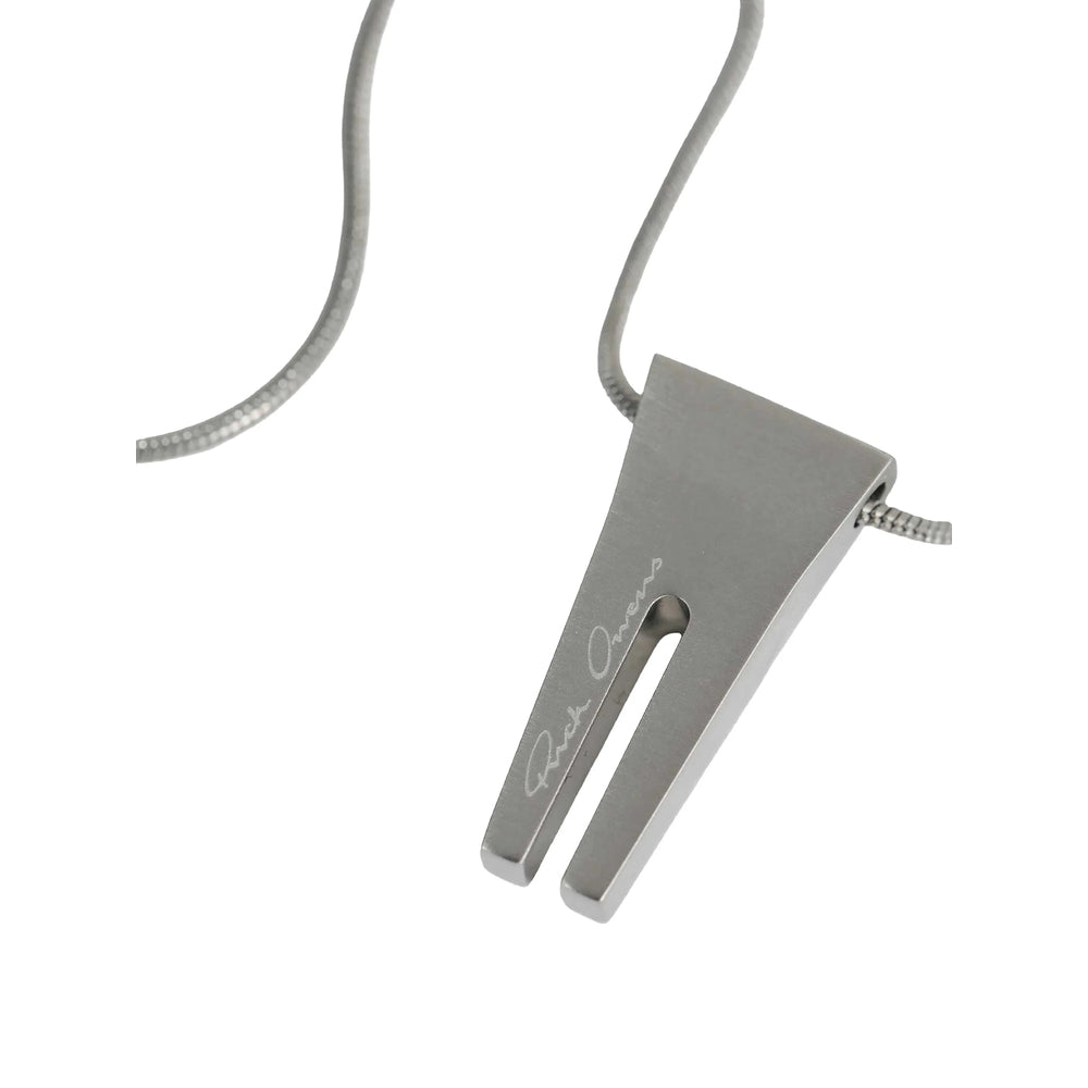 Rick Owens Minimalist Metal Bracelet — Silver, view 3