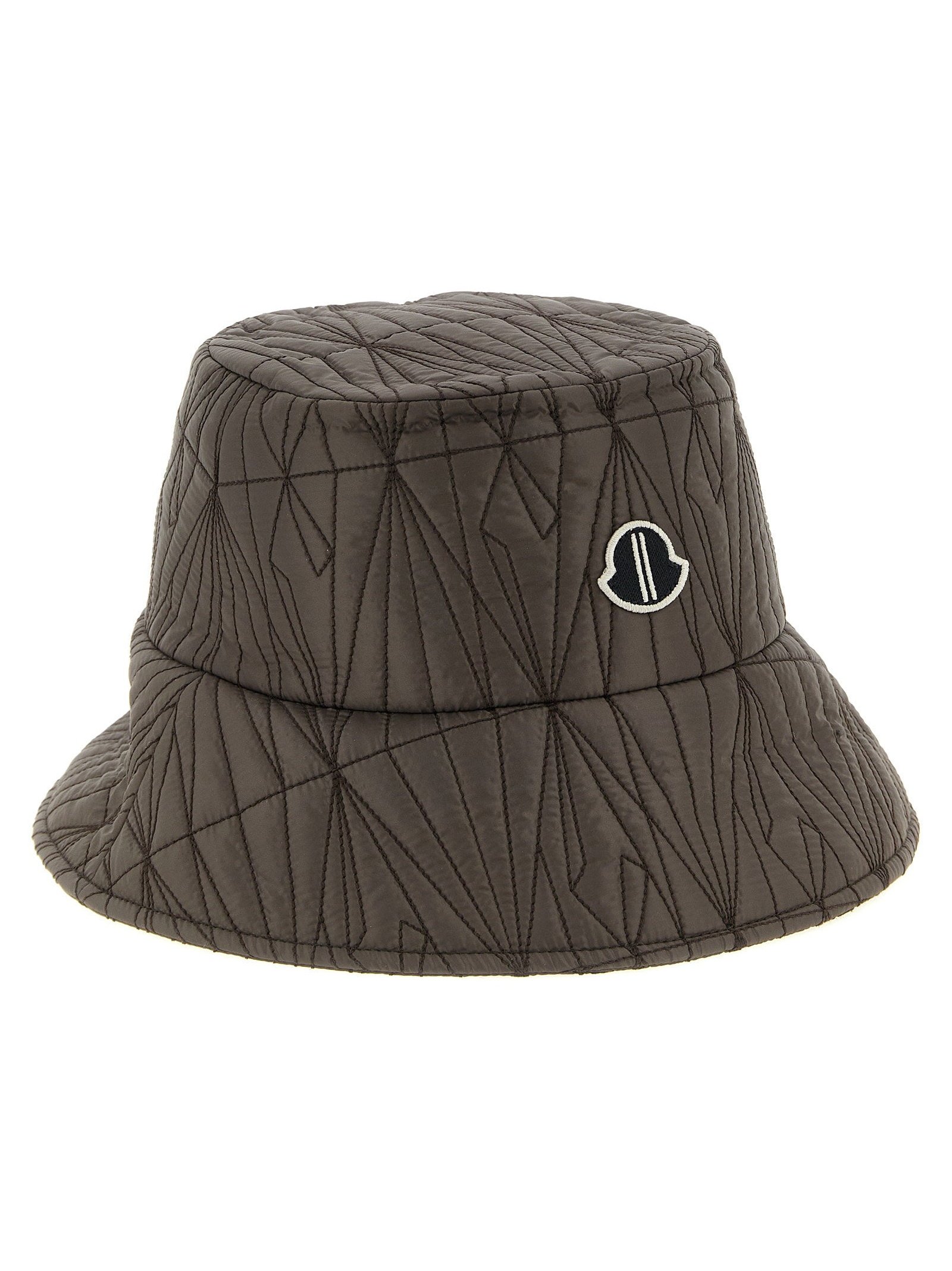 Rick Owens Quilted Bucket Hat — Taupe, view 2