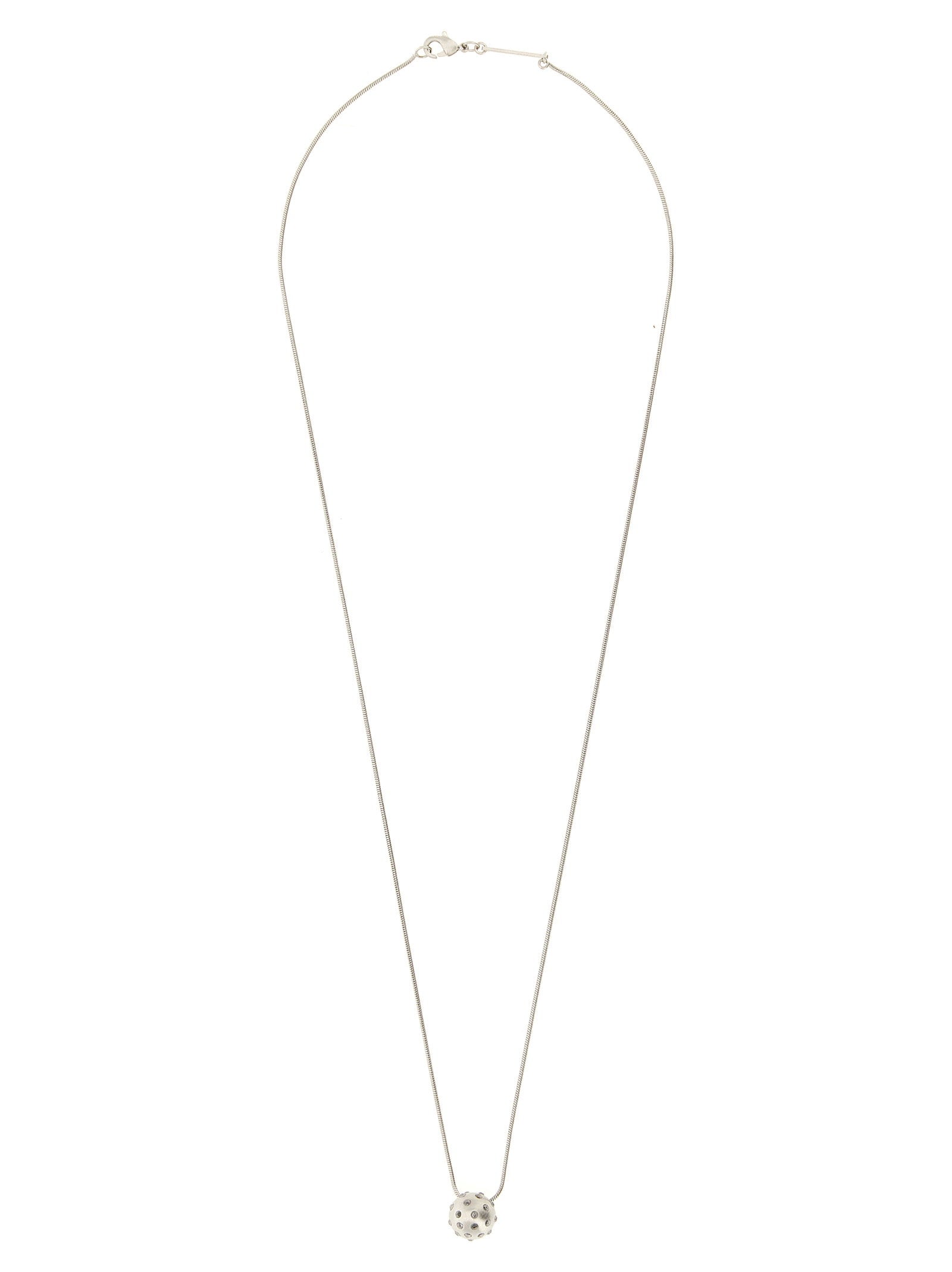 Rick Owens Mini Orb Necklace — Silver by Rick Owens