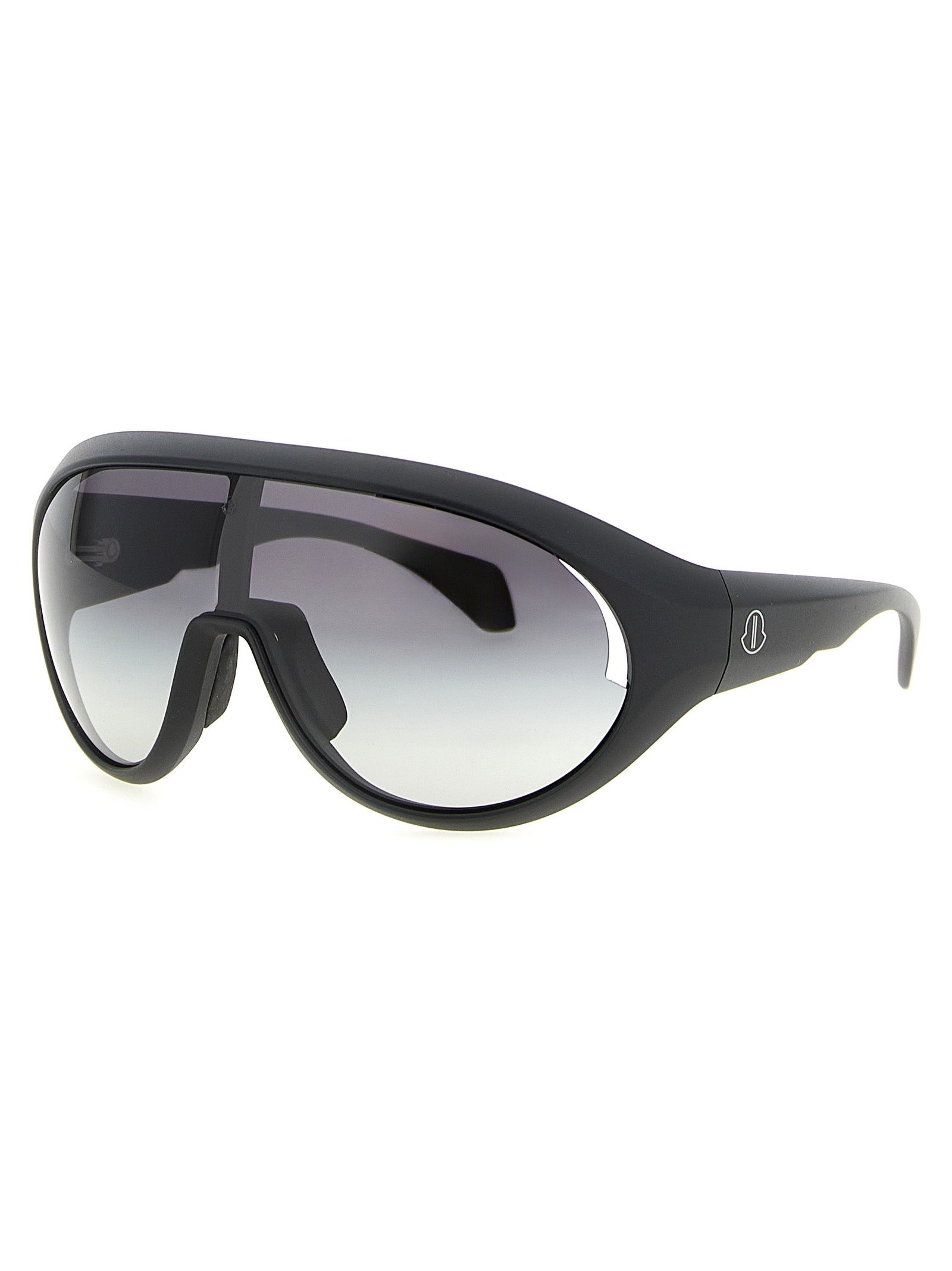 Rick Owens RI327849BM Bio Nylon Mask-Style Sunglasses — Black, view 3
