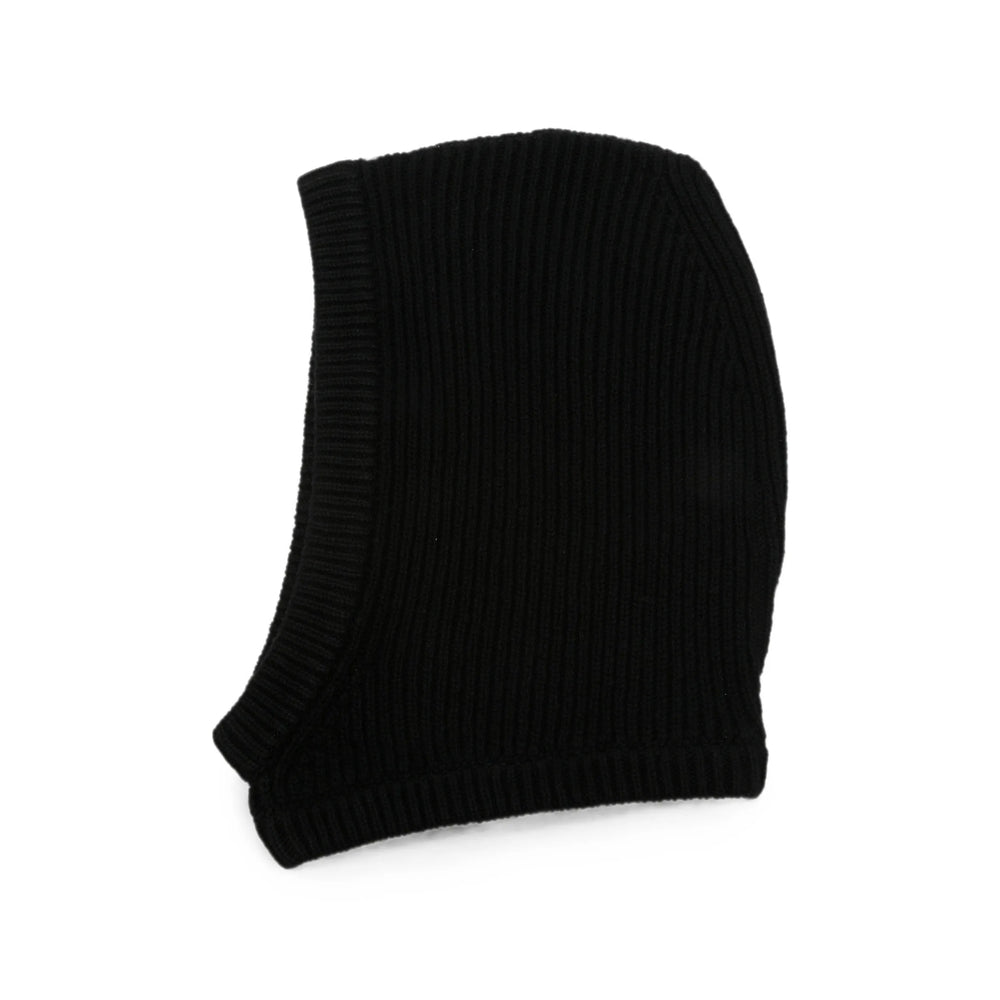 Rick Owens RP02F5481 Ribbed-Knit Cashmere-Wool Beanie — Black by Rick Owens
