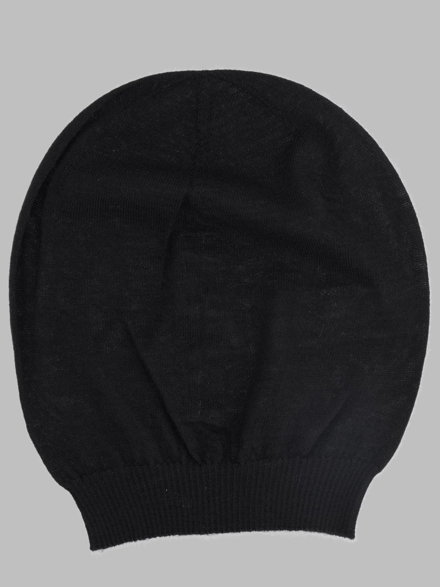 Rick Owens RU02F4494_WS09 Pure Cashmere Winter Hat — Black, view 2