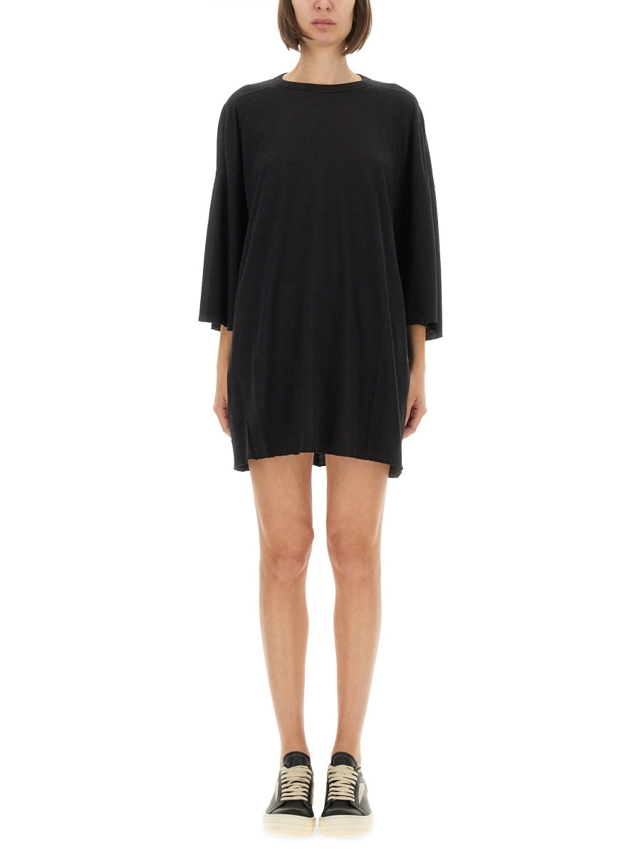 Rick Owens Oversized Viscose Blend T-Shirt — Black by Rick Owens