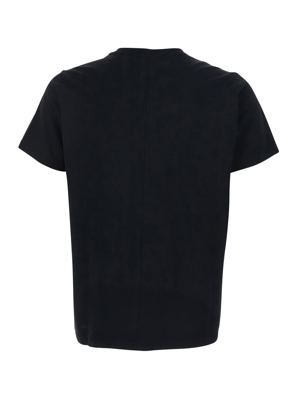 Rick Owens Cotton Crew Neck T-Shirt — Black, view 2