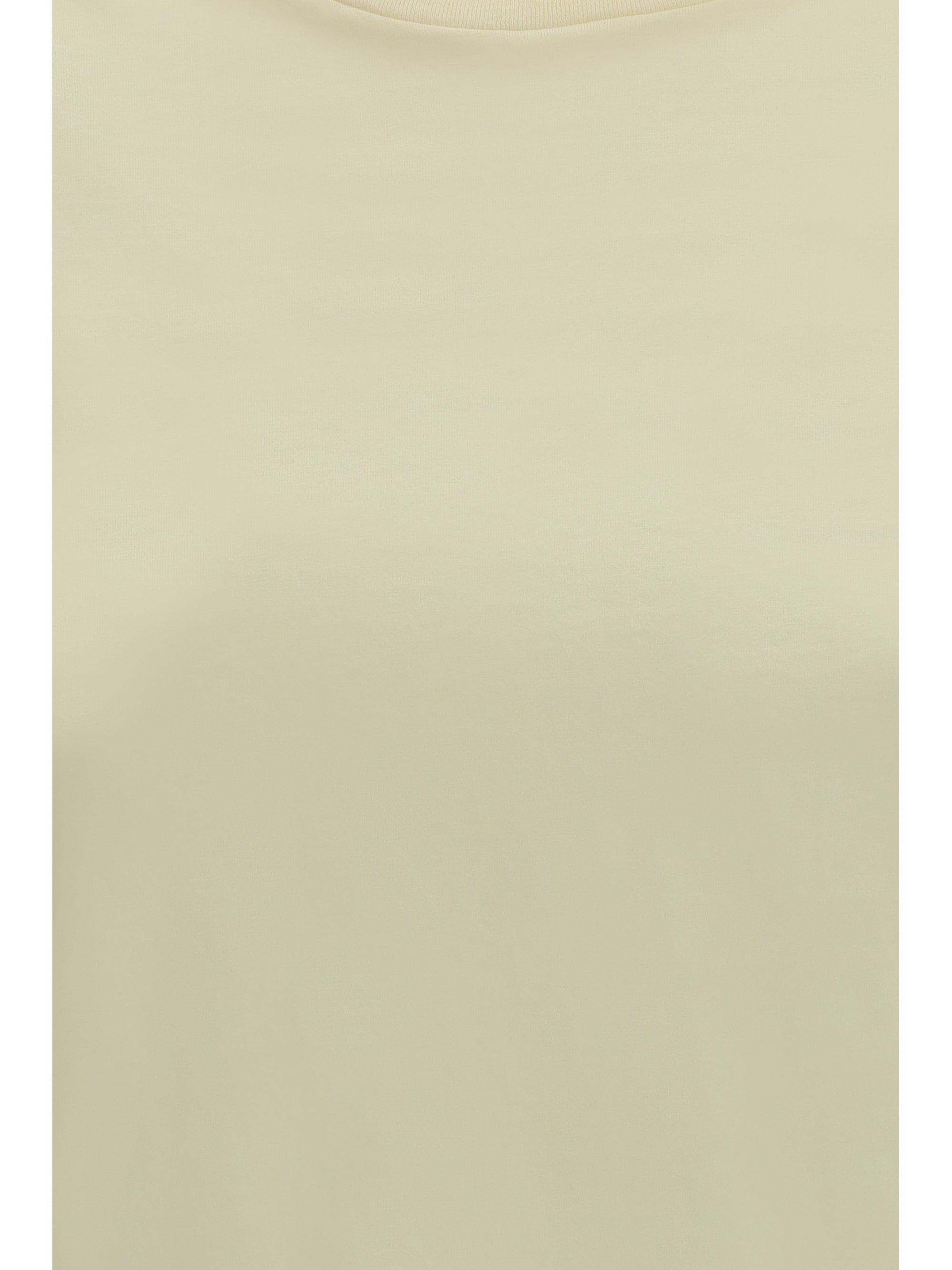 Rier Cotton Crew-Neck T-Shirt — Beige, view 3