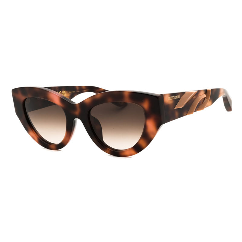 Roberto Cavalli SRC009M Cat-Eye Tortoiseshell Sunglasses — Brown, view 2