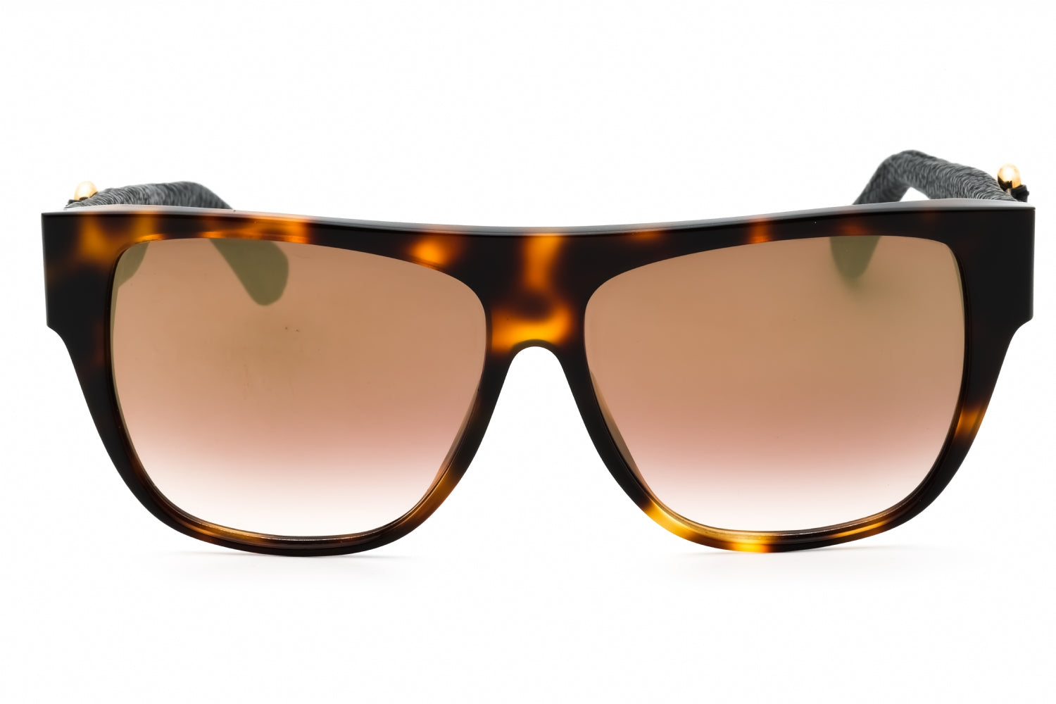 Roberto Cavalli SRC013 Tortoiseshell Rectangular Sunglasses — Brown, view 2