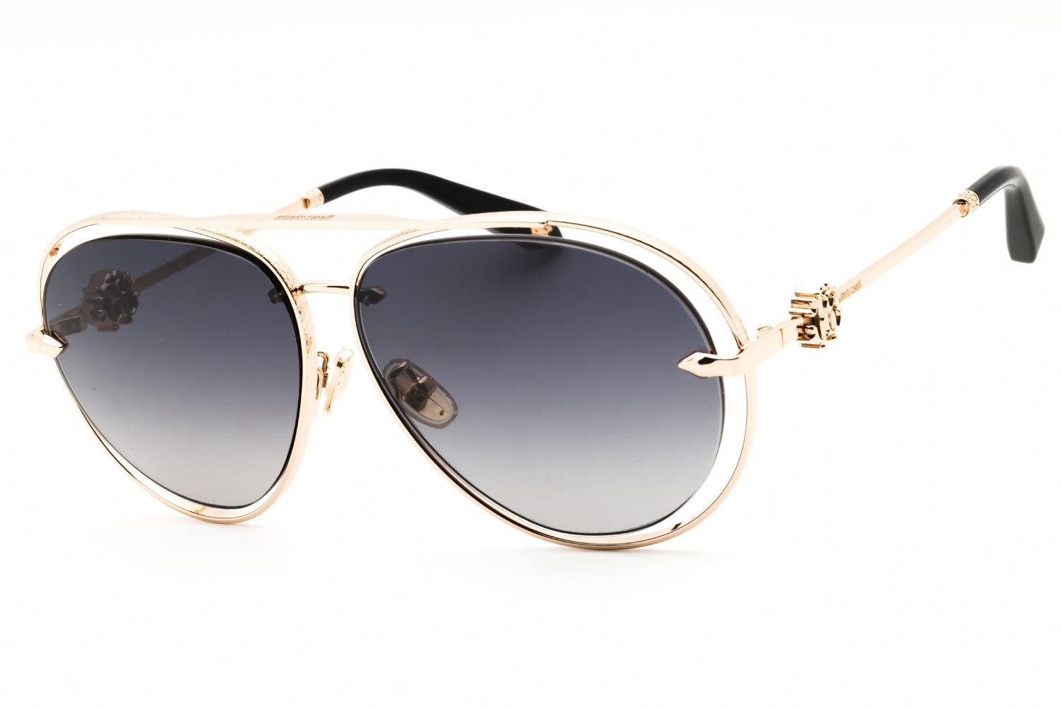 Roberto Cavalli SRC032M Aviator Sunglasses — Rose Gold by Roberto Cavalli