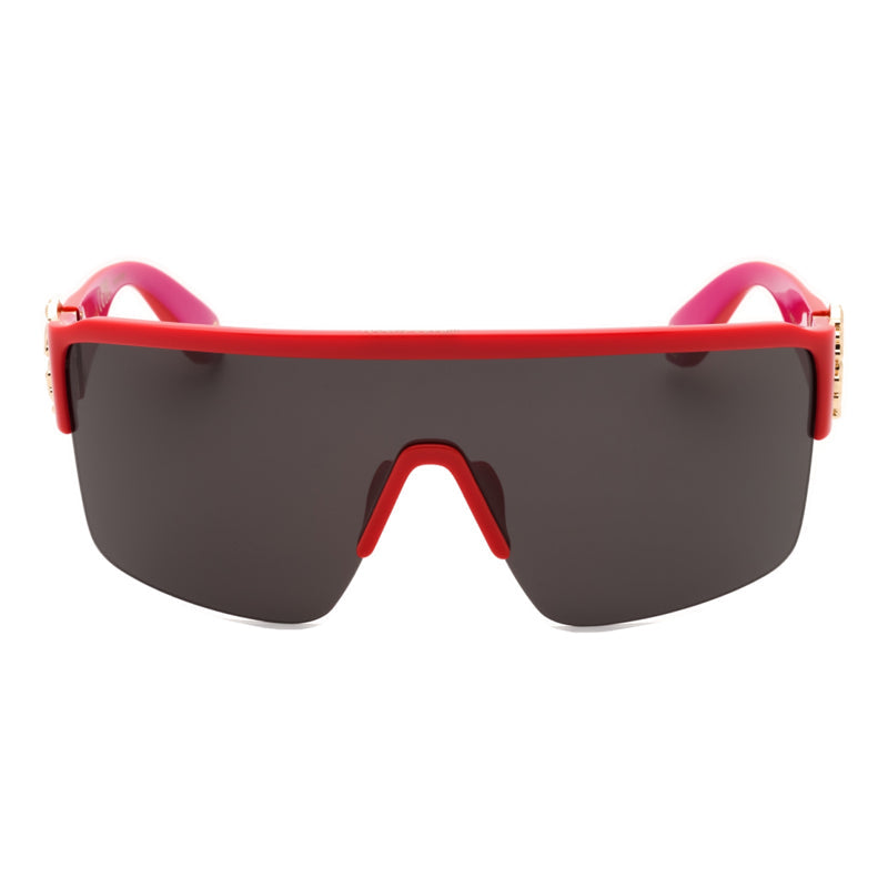 Roberto Cavalli SRC037M09RV Shield Full Rim Sunglasses — Red, view 2
