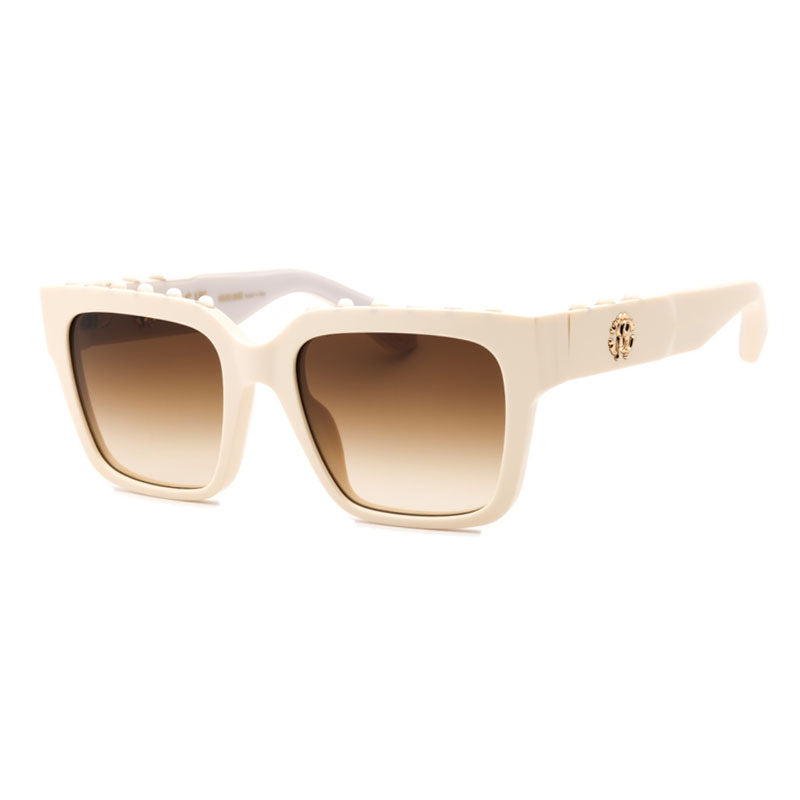 Roberto Cavalli SRC040S09X7 Brown Gradient Lens Sunglasses — Beige by Roberto Cavalli