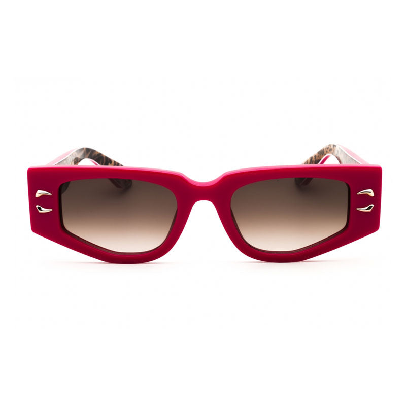 Roberto Cavalli SRC057M Oversized Acetate Sunglasses — Pink, view 2
