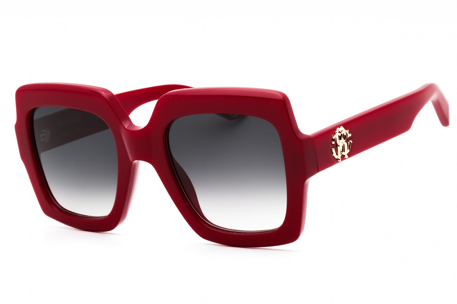 Roberto Cavalli SRC108 Oversized Gradient Lens Sunglasses — Red by Roberto Cavalli