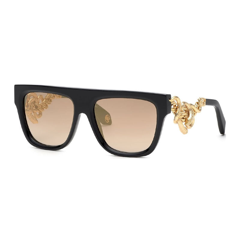 Roberto Cavalli Aviator Full Rim Sunglasses — Black by Roberto Cavalli