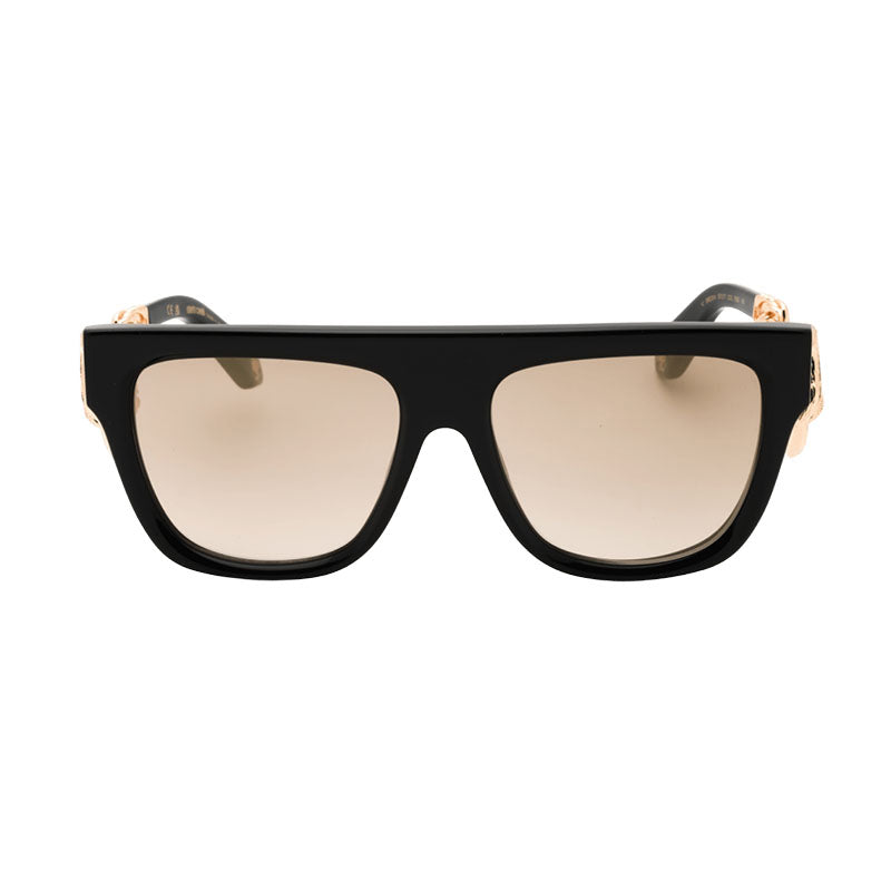 Roberto Cavalli Aviator Full Rim Sunglasses — Black, view 2