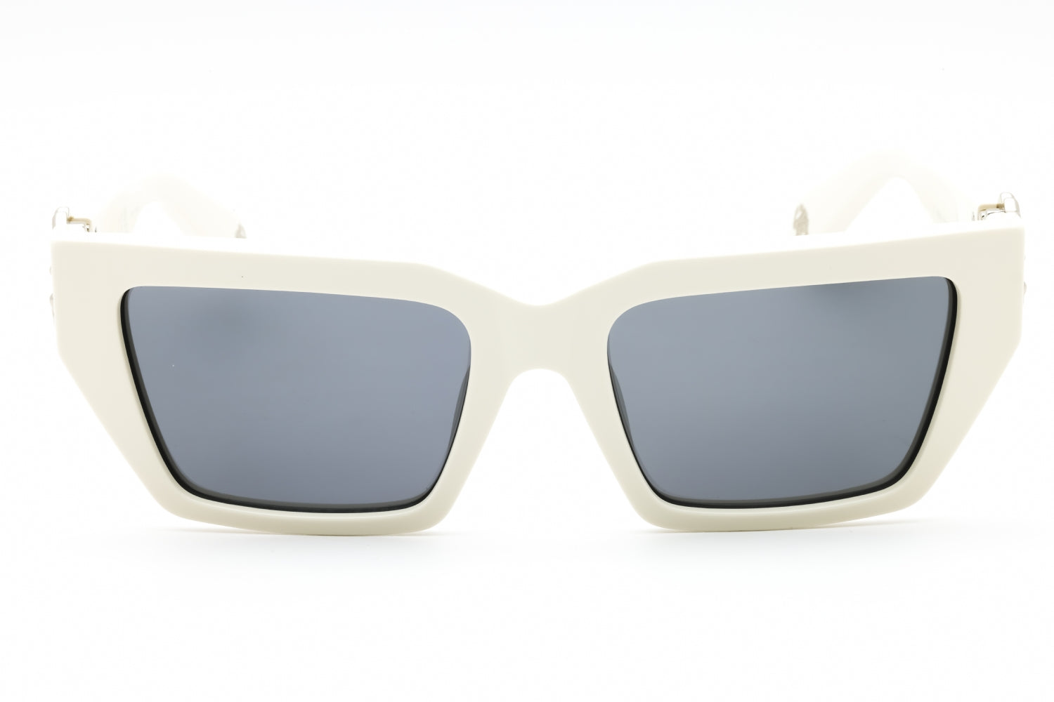 Roberto Cavalli Logo-Embellished Square Sunglasses — White, view 2