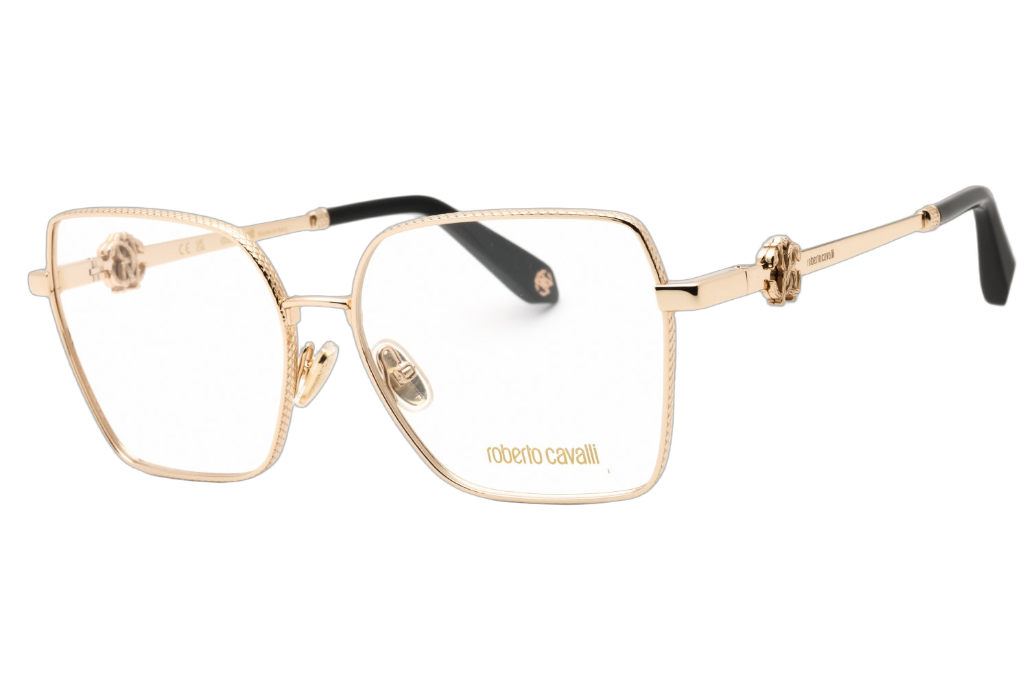 Roberto Cavalli VRC029 Metal-Frame Optical Eyeglasses — Gold by Roberto Cavalli