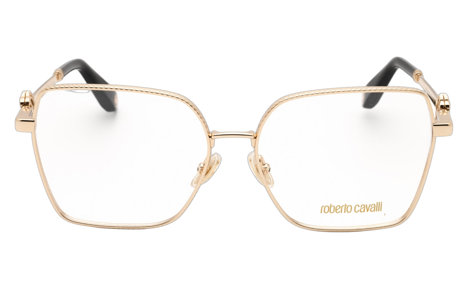Roberto Cavalli VRC029 Metal-Frame Optical Eyeglasses — Gold, view 2