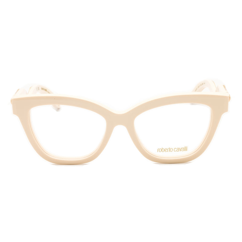 Roberto Cavalli VRC07209X7 Cat-Eye Full Rim Eyeglasses — Beige by Roberto Cavalli
