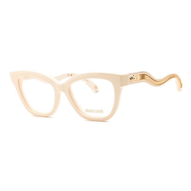 Roberto Cavalli VRC07209X7 Cat-Eye Full Rim Eyeglasses — Beige, view 2