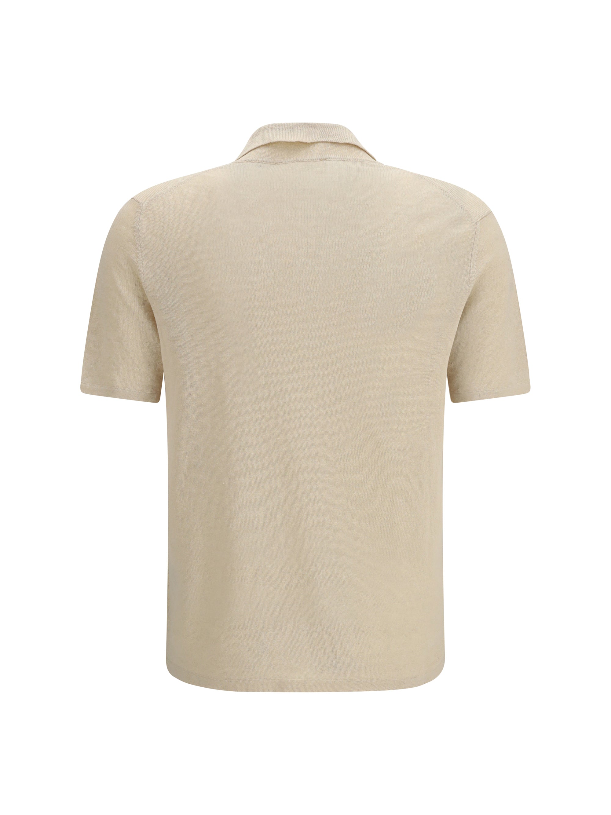 Roberto Collina Linen Polo Shirt — Beige by Roberto Collina