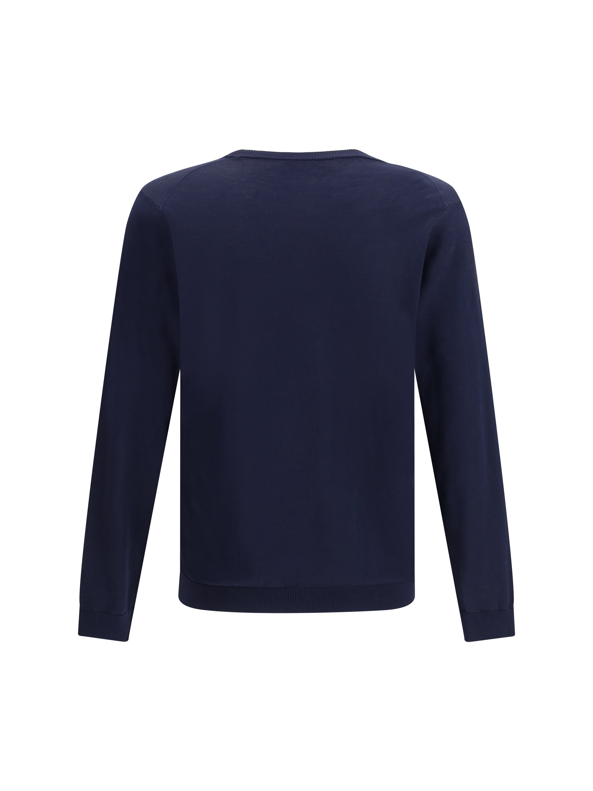 Roberto Collina Crew Neck Cotton Sweater — Navy by Roberto Collina