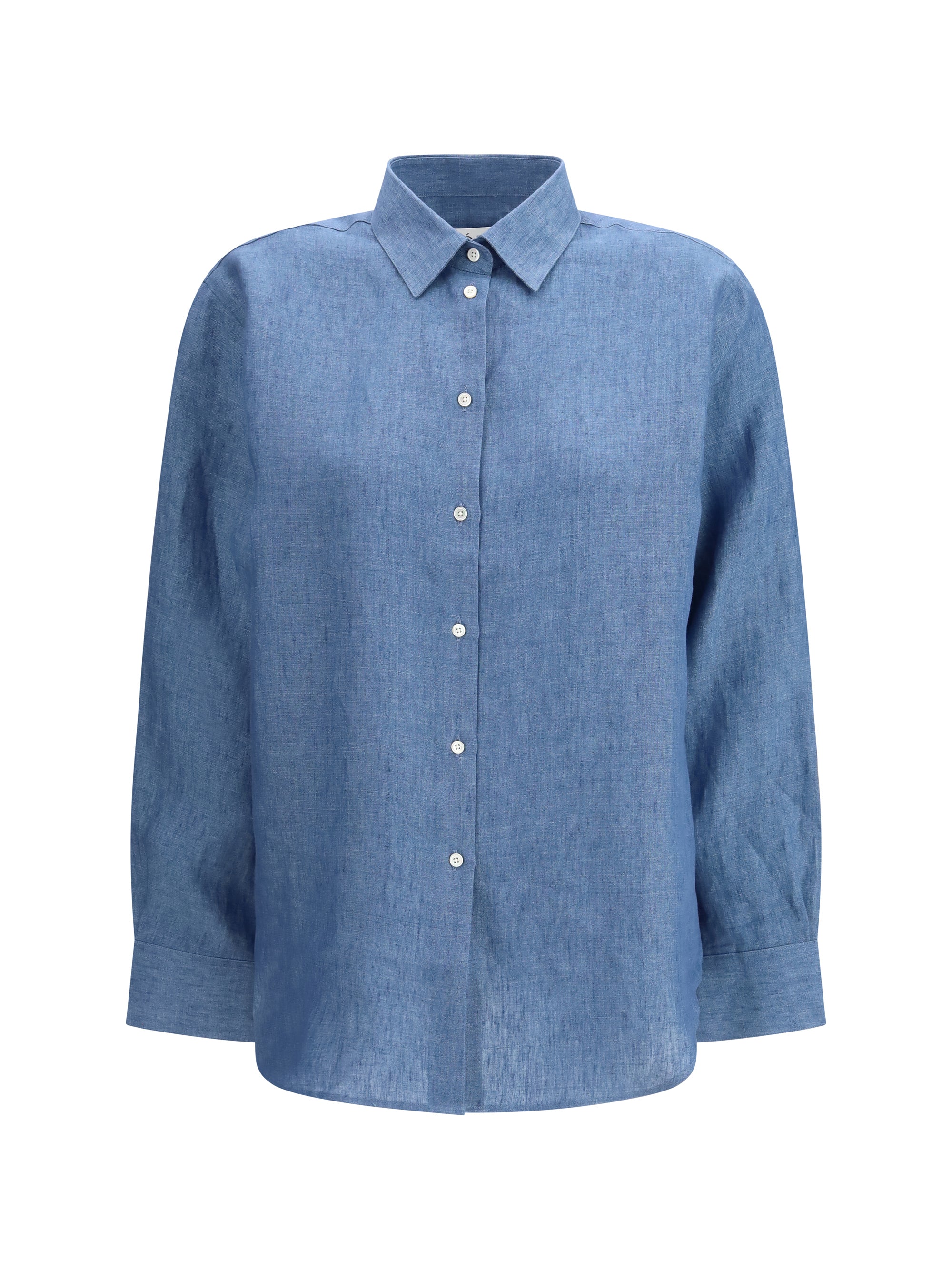 Rohe Linen Shirt — Blue by Rohe