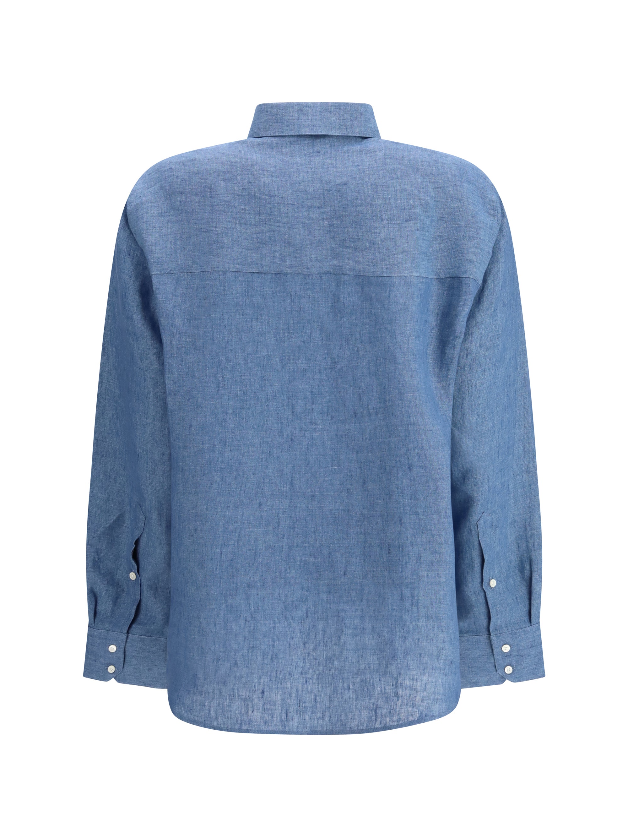 Rohe Linen Shirt — Blue, view 2