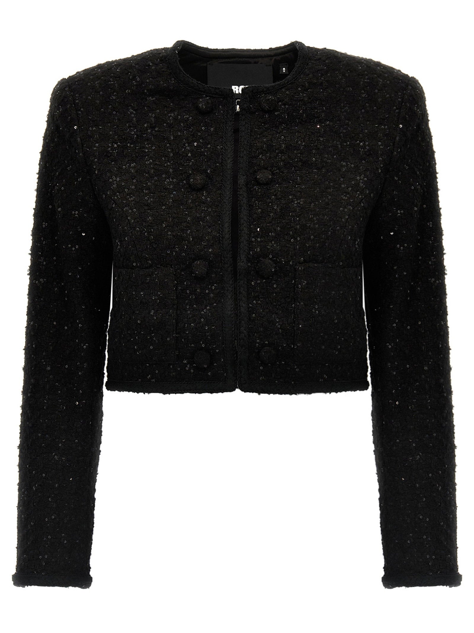 Rotate Birger Christensen Sequined Bouclé Blazer — Black by Rotate Birger Christensen