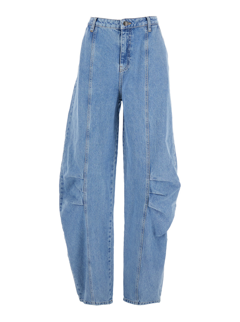 Rotate Birger Christensen Wide-Leg Cotton Denim Jeans — Blue by Rotate Birger Christensen