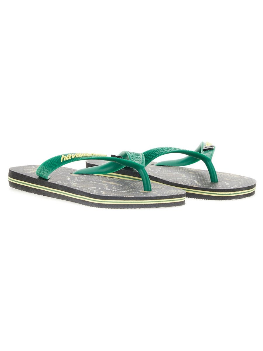 Rotate Birger Christensen Rubber Flip-Flop Sandals — Black, view 4