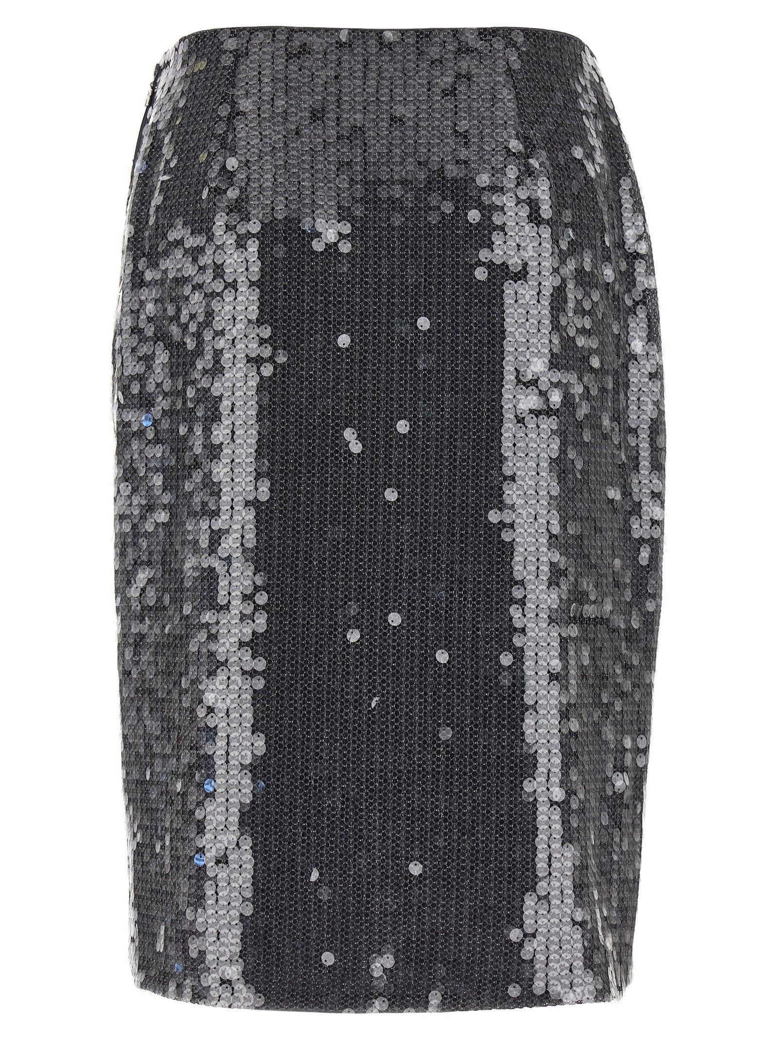 Rotate Birger Christensen Sequin Midi Skirt — Black, view 2
