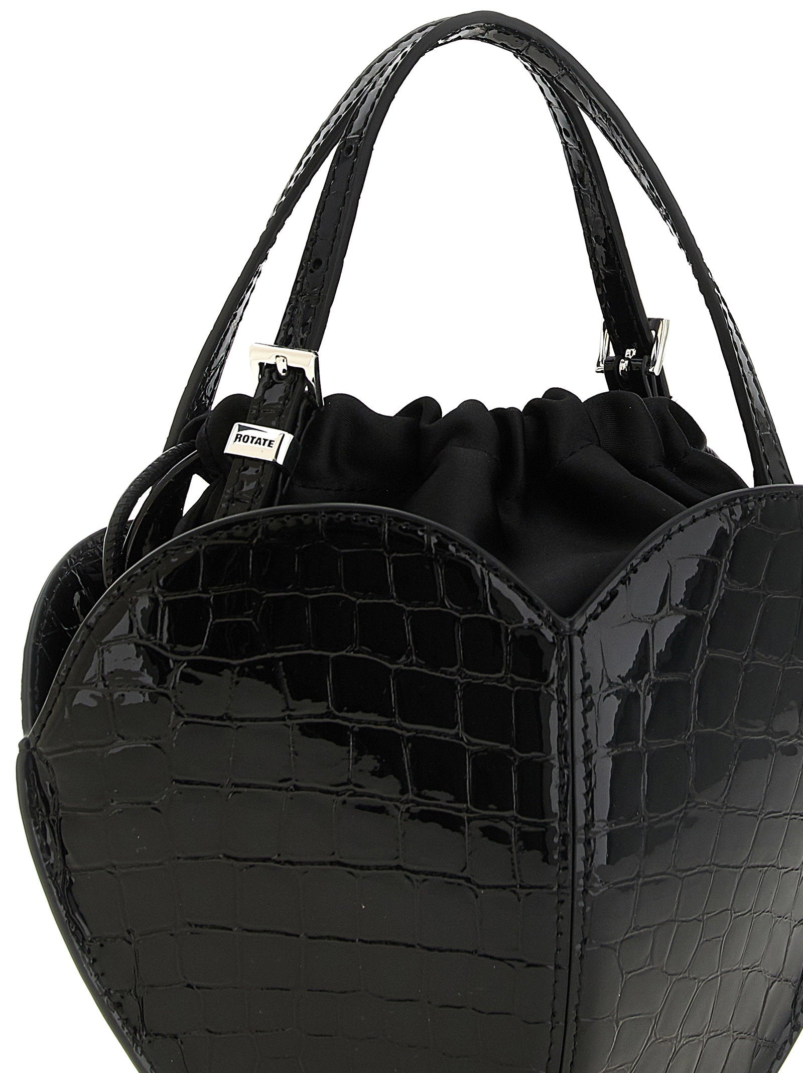 Rotate Birger Christensen Leather Top Handle Bag — Black, view 3