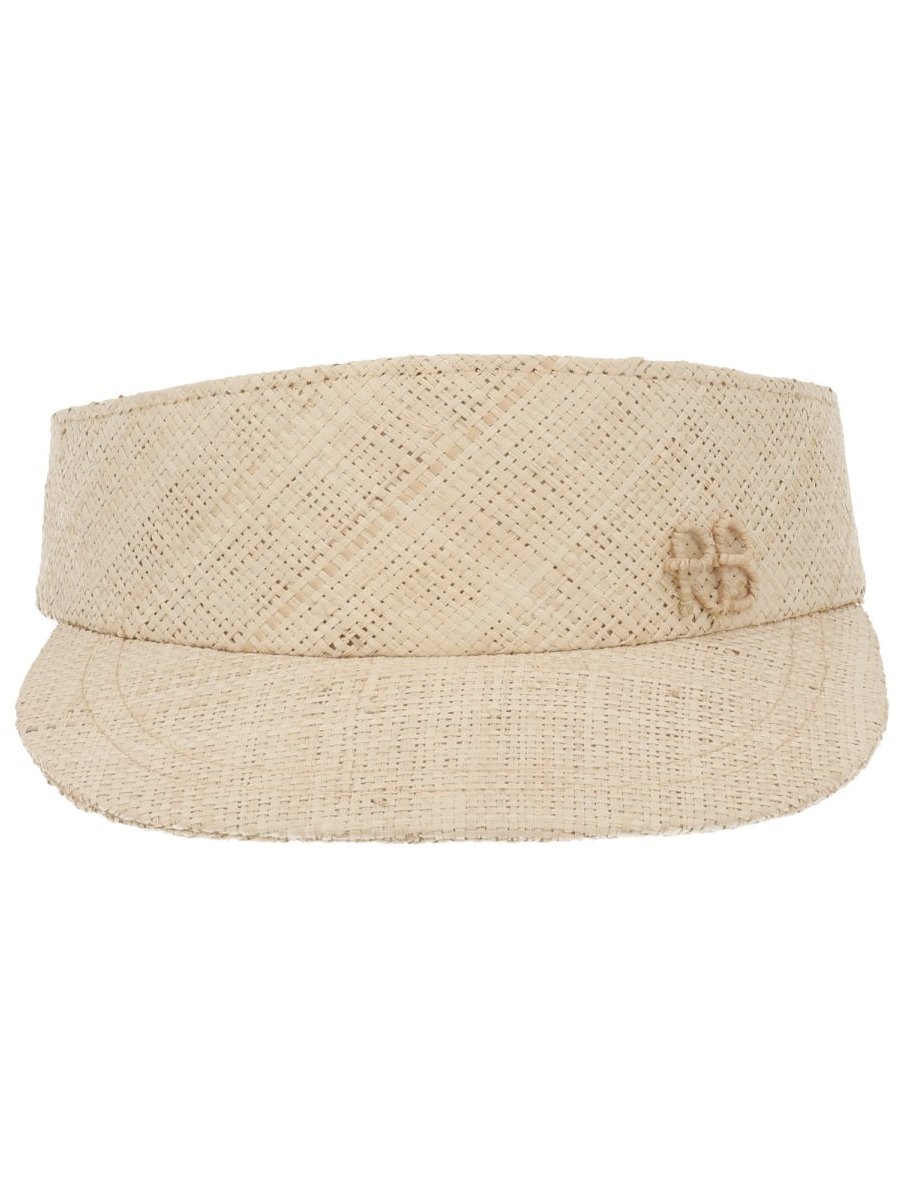 Ruslan Baginskiy KZR035SS26_STR-SRBNATURALSTRAW Straw Visor — Ivory, view 2