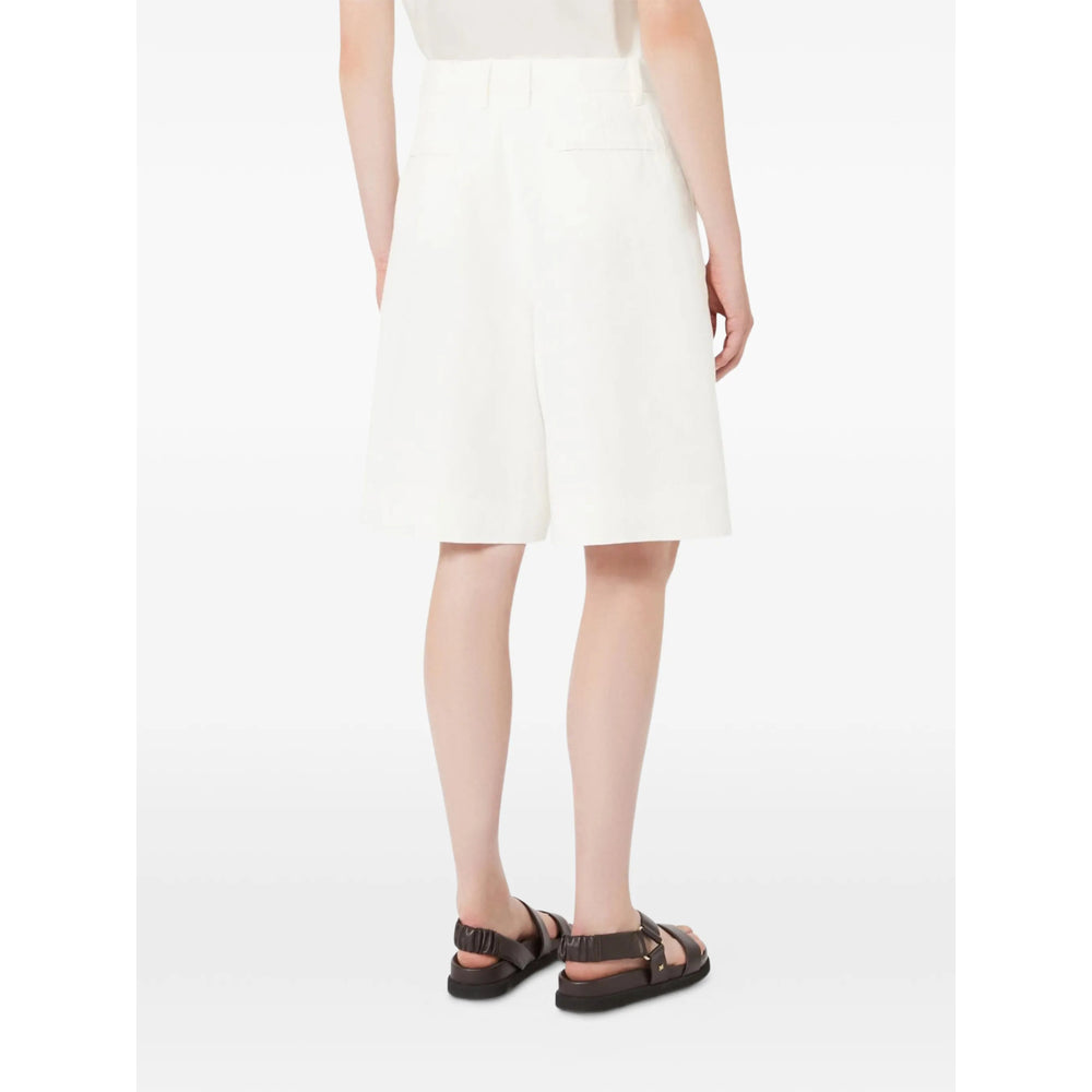 'S Max Mara Tailored White Bermuda Shorts — White, view 3
