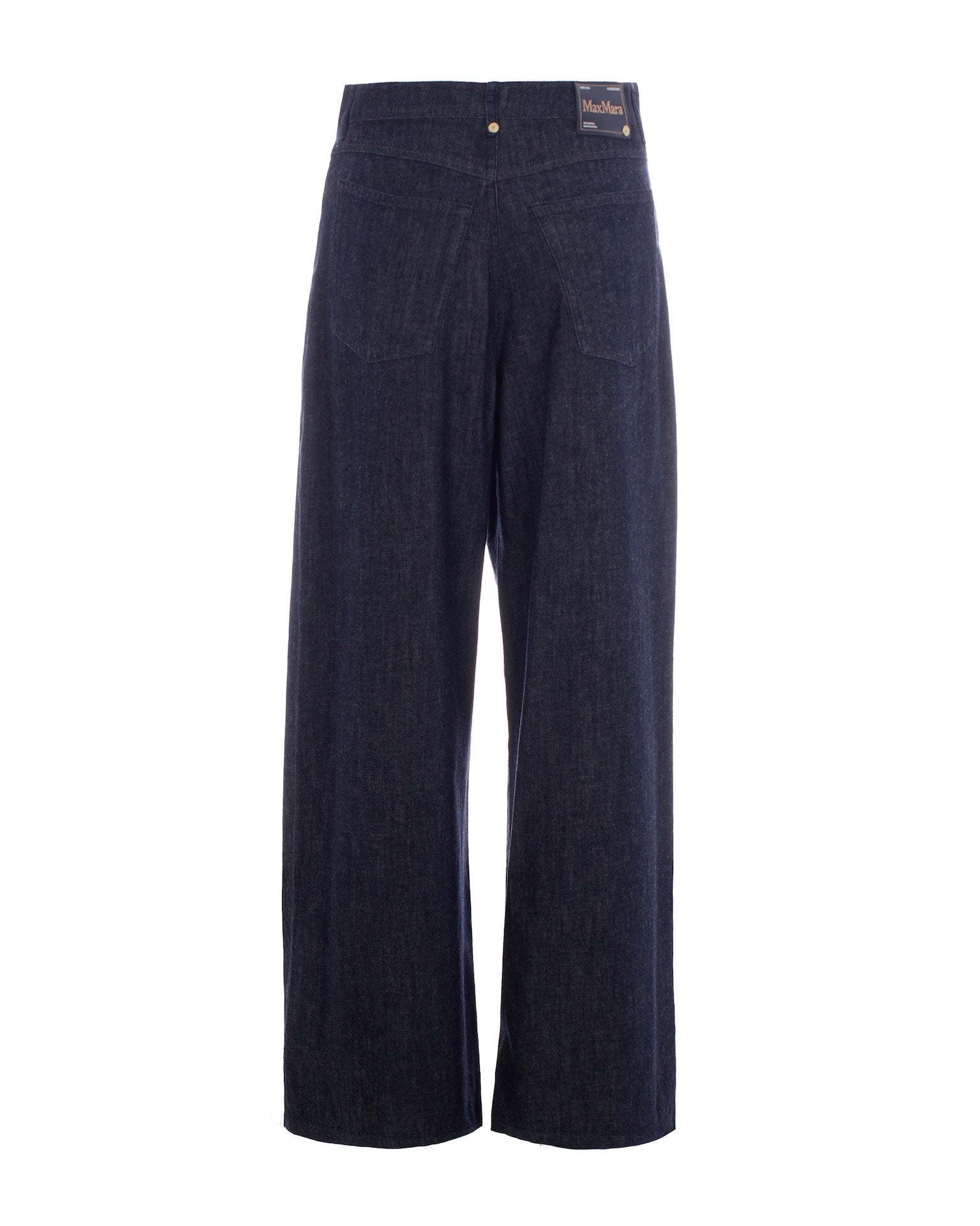 'S Max Mara Straight-Leg Denim Jeans — Navy, view 2